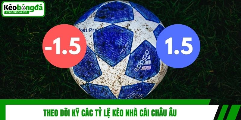 Theo dõi kỹ các tỷ lệ kèo nhà cái châu Âu